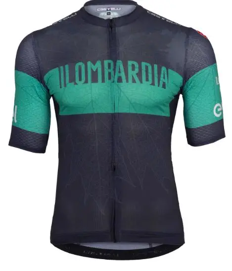 CASTELLI GRAN FONDO Il LOMBARDIA JERSEY - GREEN/GREY AUTHENTIC