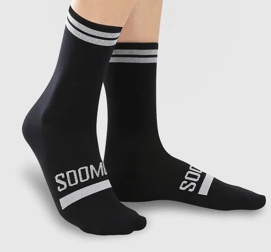 SOOMOM REFLECTIVE CHIC LOGO CYCLING SOCKS