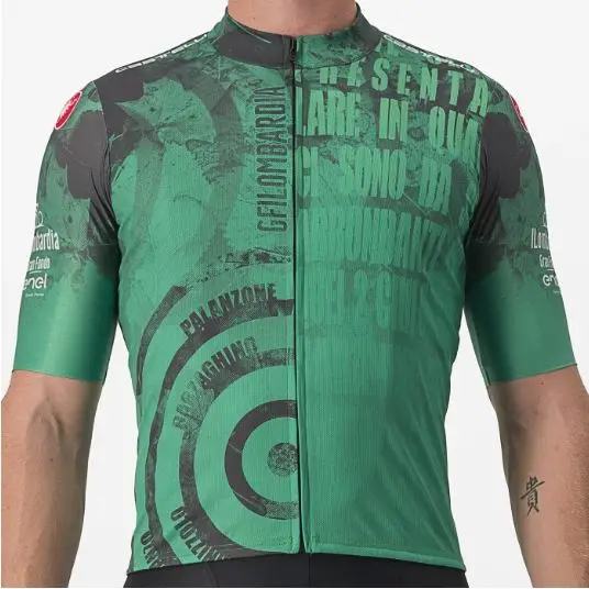 CASTELLI GRAN FONDO Il LOMBARDIA JERSEY - GREEN AUTHENTIC
