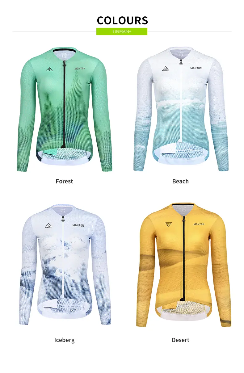 Monton Women Cycling Jersey Long Sleeve & Short Sleeve
