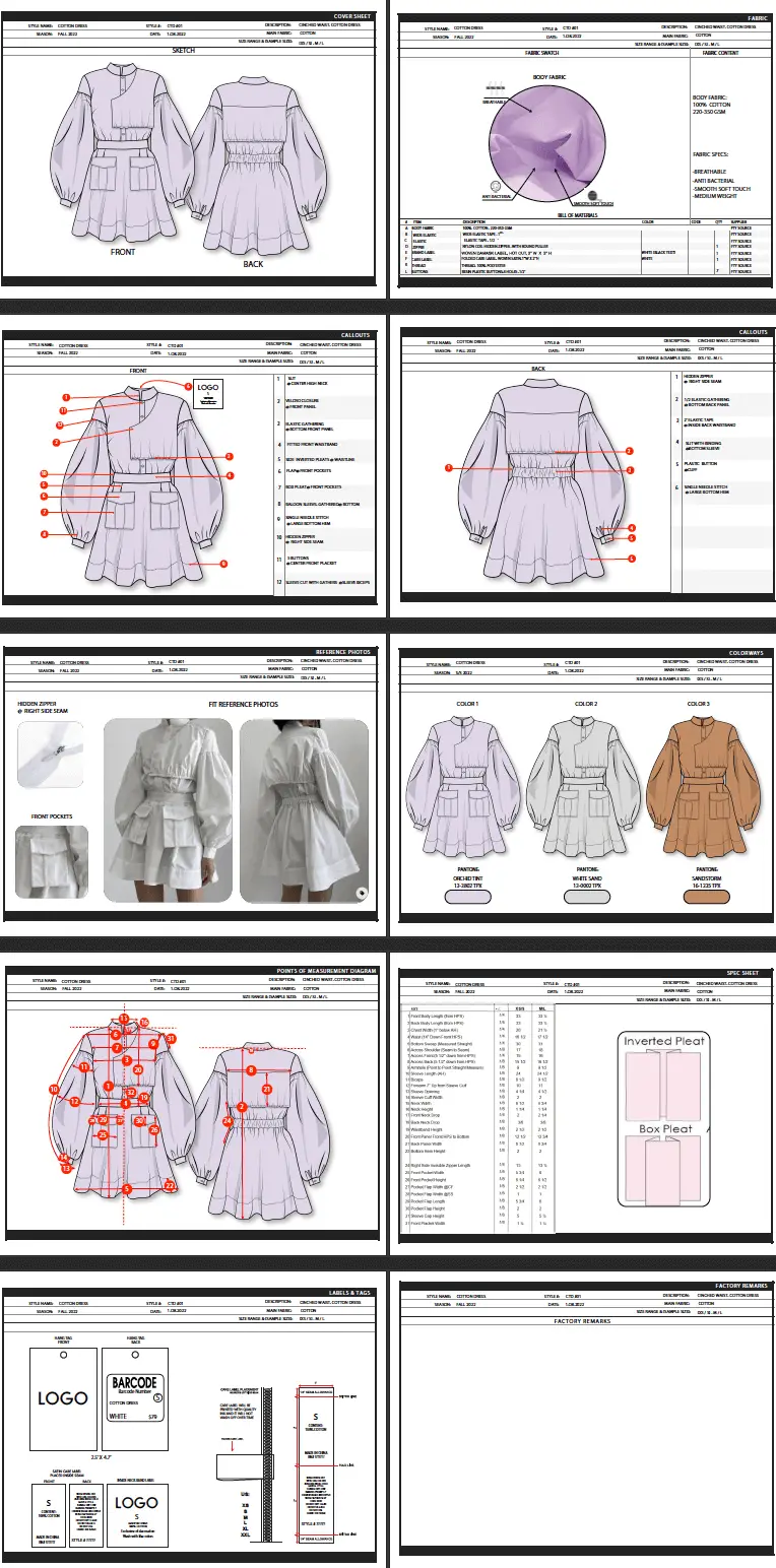 Tech Packs vs Pattern Making Key Difference