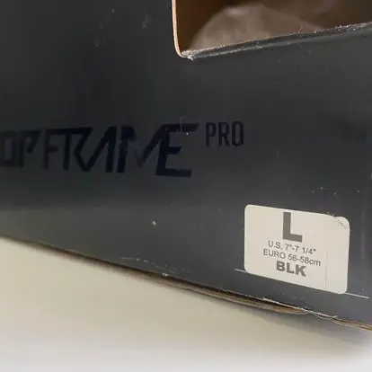 FOX Dropframe Helmet size L fit to M