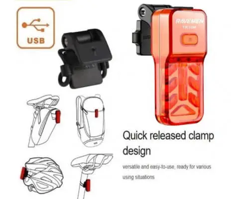 Ravemen TR30M USB Rechargeable Rear Light