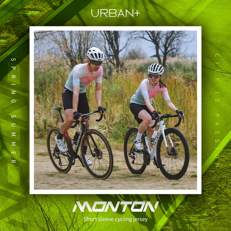 MONTON WOMENS/MENS CYCLING SHORT SLEEVE JERSEY GLOW