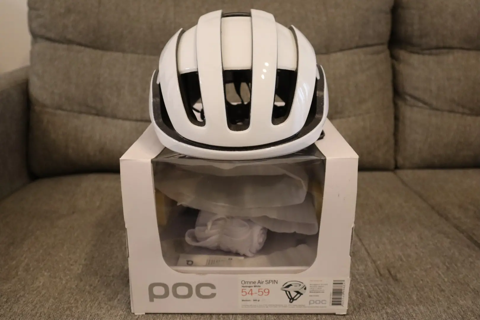 BICYCLE HELMET POC OMNE AIR SPIN HYDROGEN WHITE (54-59CM)