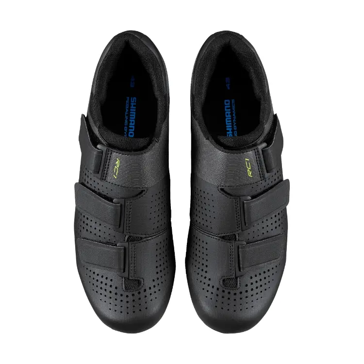 Authentic Shimano Road Bike Shoes RC1 SH-RC100 Road Shoes Clipless RC100. BLACK 41 EU 7.6 US 25.8 cm.