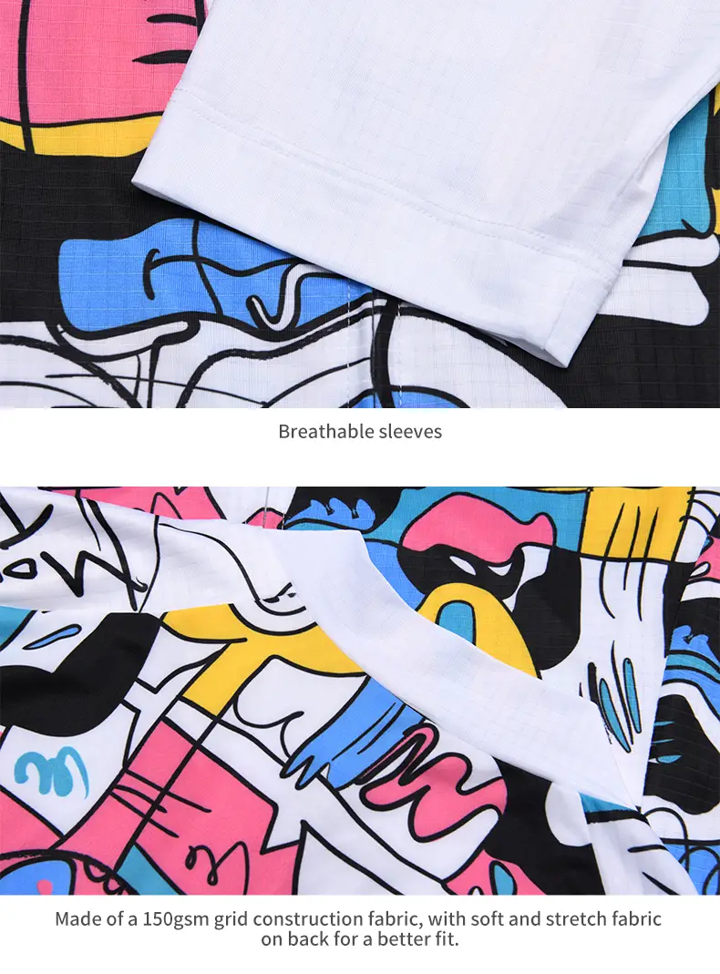 MONTON MENS CYCLING SHORT SLEEVE JERSEY LIFESTYLE CARTOONFACES