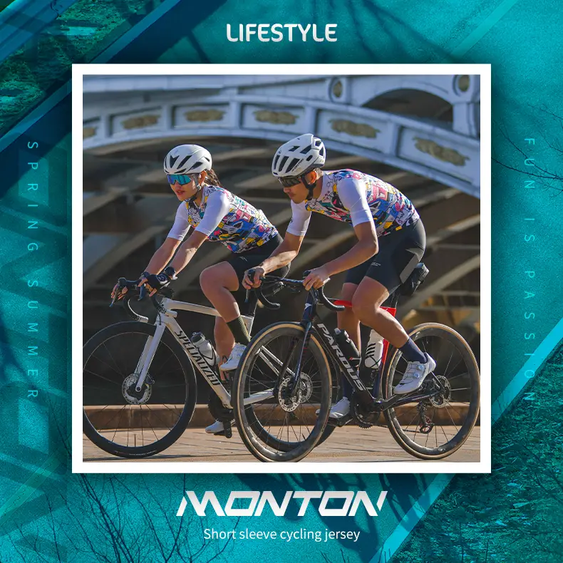 MONTON MENS CYCLING SHORT SLEEVE JERSEY LIFESTYLE CARTOONFACES