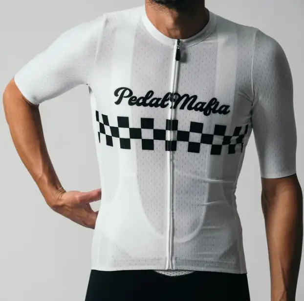 PEDAL MAFIA MENS ARTIST SERIES JERSEY - CYCLO RETRO WHITE AUTHENTIC