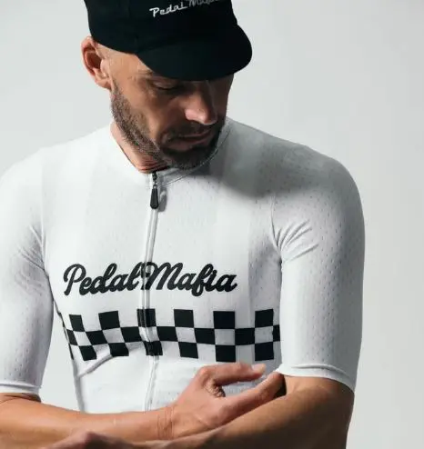 PEDAL MAFIA MENS ARTIST SERIES JERSEY - CYCLO RETRO WHITE AUTHENTIC