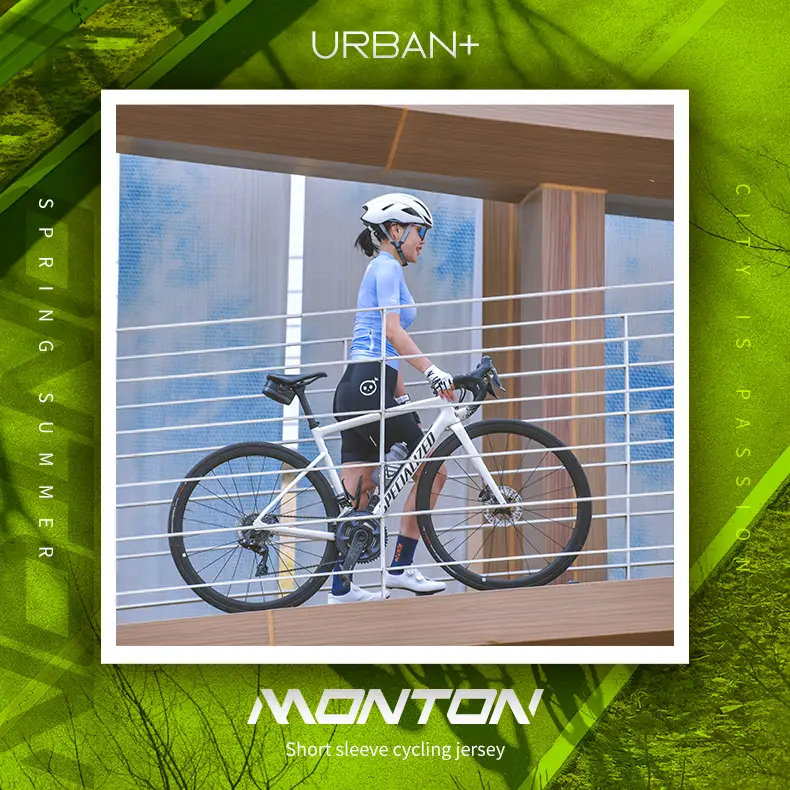 MONTON WOMENS CYCLING SHORT SLEEVE JERSEY POLESTAR