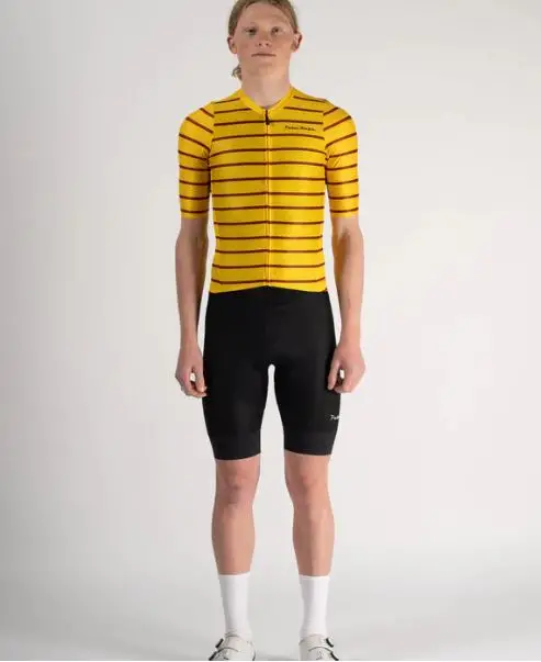 PEDAL MAFIA MENS ARTIST SERIES JERSEY PAST TIME - YELLOW VS BROWN AUTHENTIC
