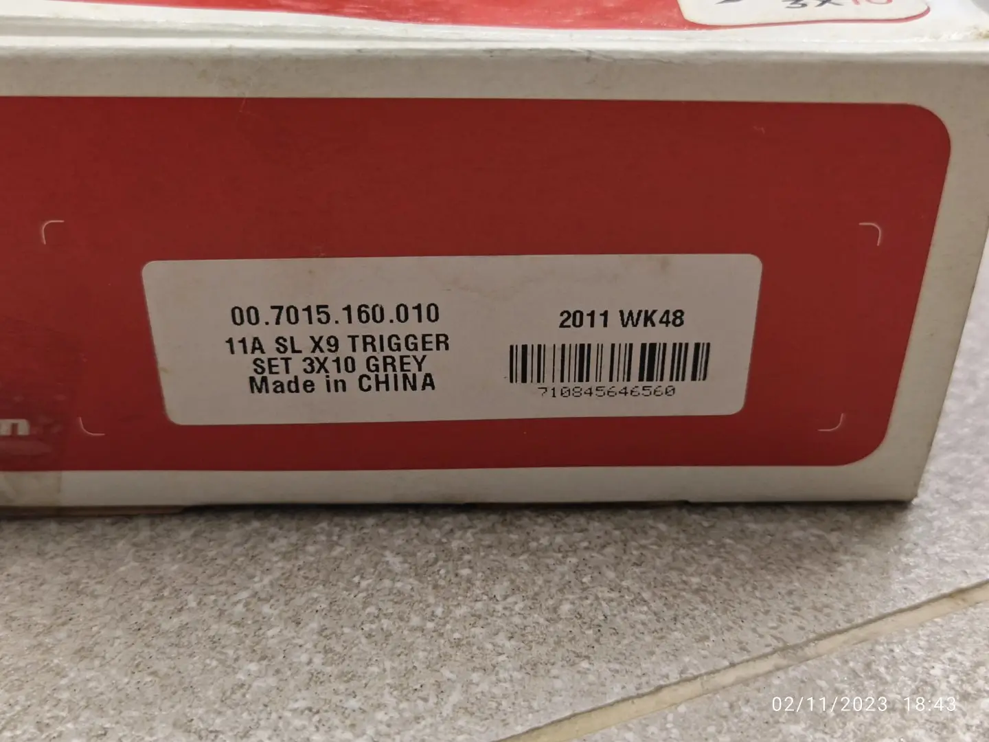 New Old Stock! SRAM 3x10 X9 Shifter Pair