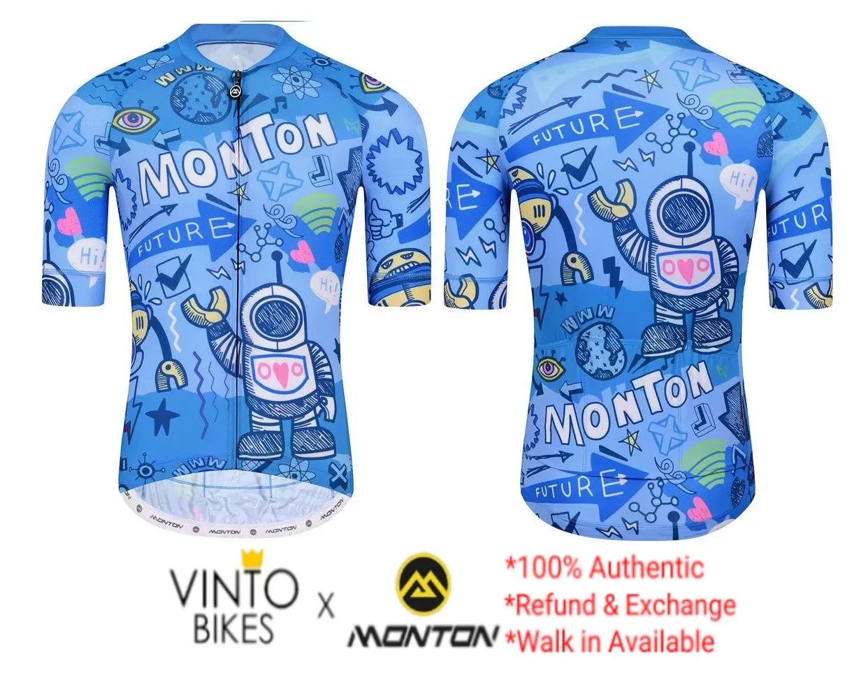 MONTON CYCLING SHORT SLEEVE JERSEY LIFESTYLE ROBOTS