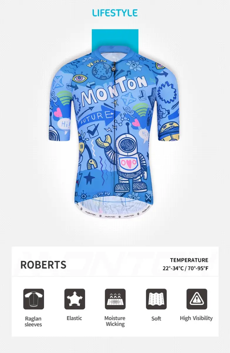 MONTON CYCLING SHORT SLEEVE JERSEY LIFESTYLE ROBOTS