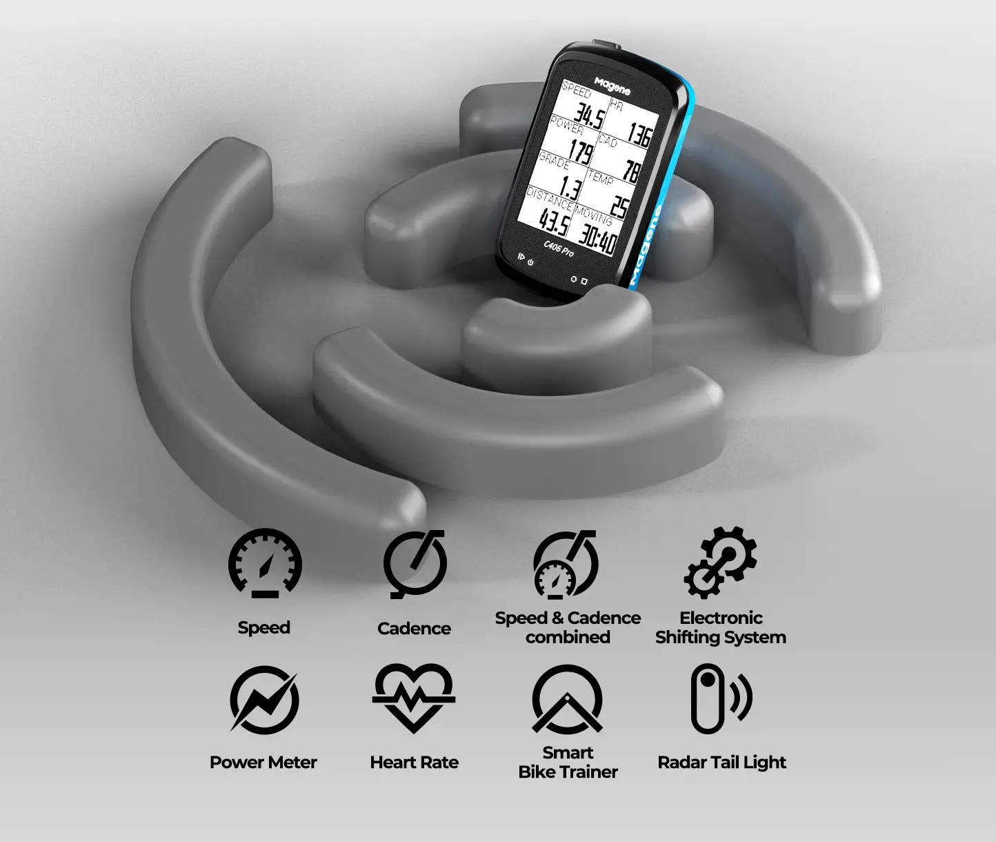 Magene C406 PRO GPS BIKE COMPUTER Support navigation and route planning