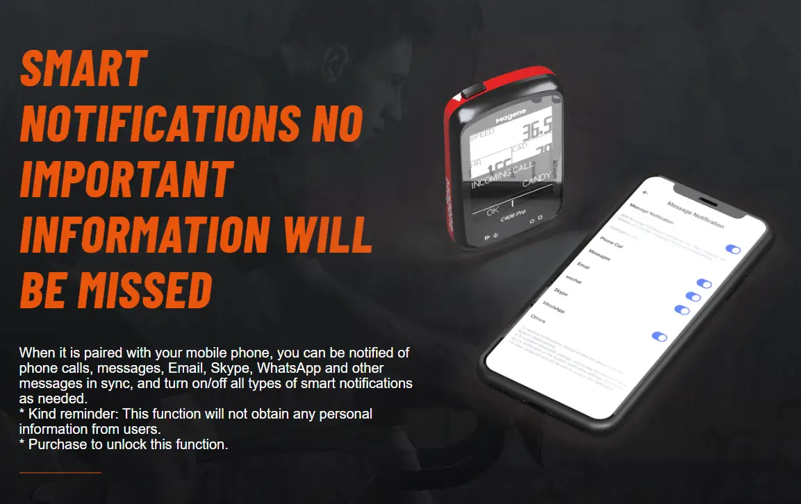 Magene C406 PRO GPS BIKE COMPUTER Support navigation and route planning