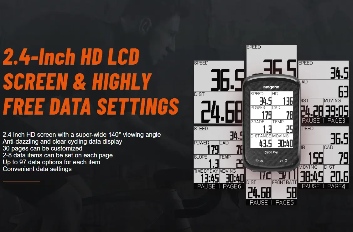 Magene C406 PRO GPS BIKE COMPUTER Support navigation and route planning