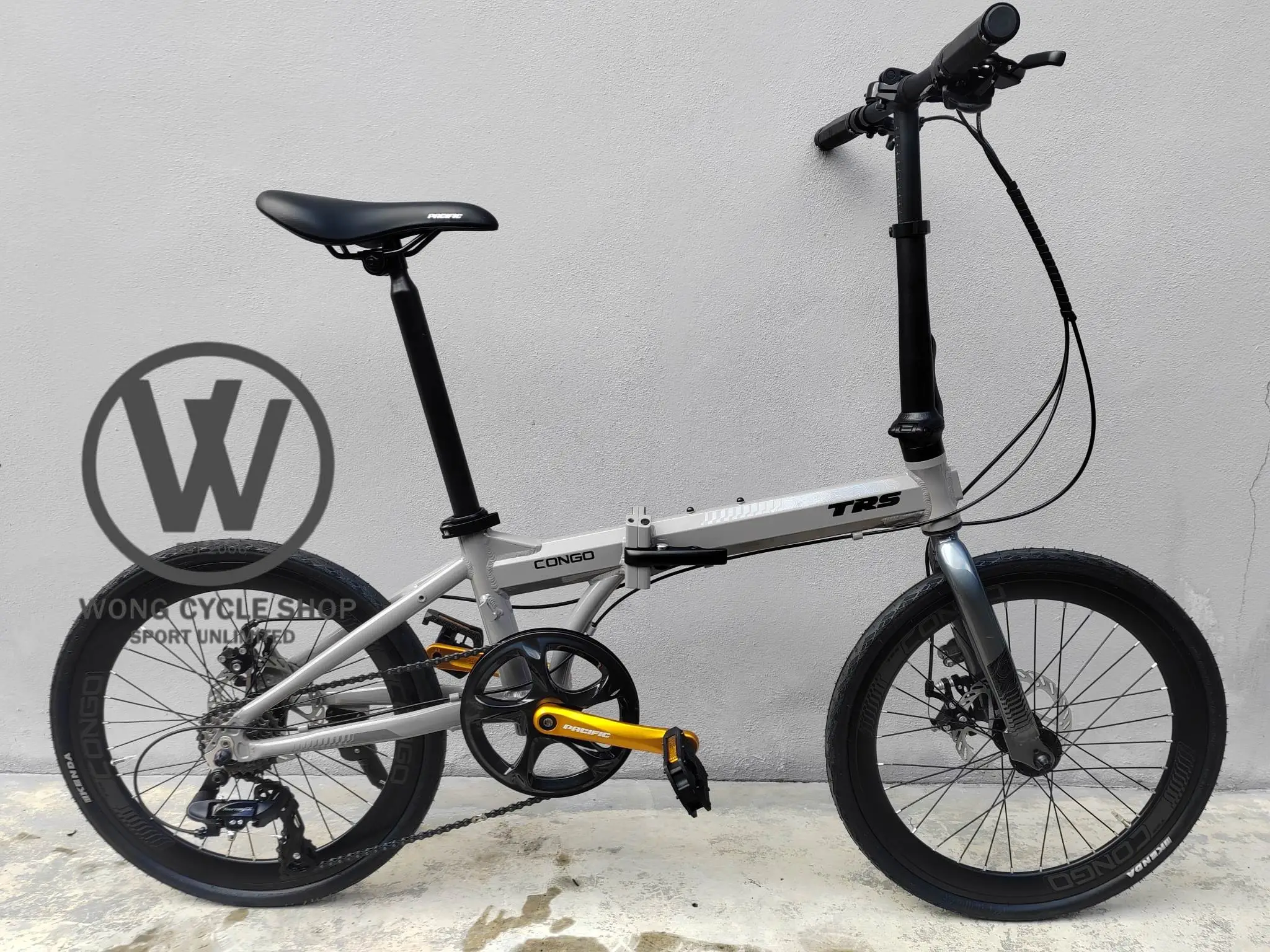 Trs Congo 20" Folding Bike SHIMANO GEARSET 1X8 SPEED