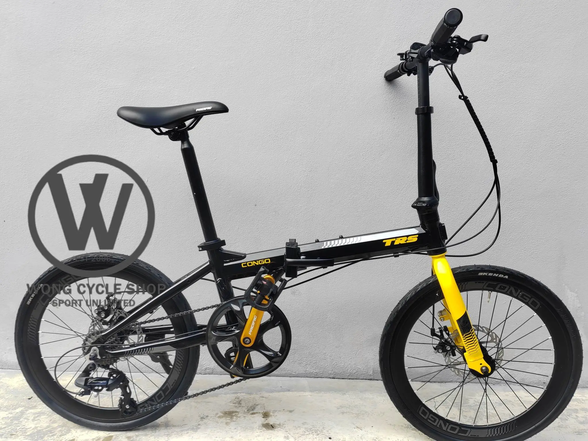 Trs Congo 20" Folding Bike SHIMANO GEARSET 1X8 SPEED