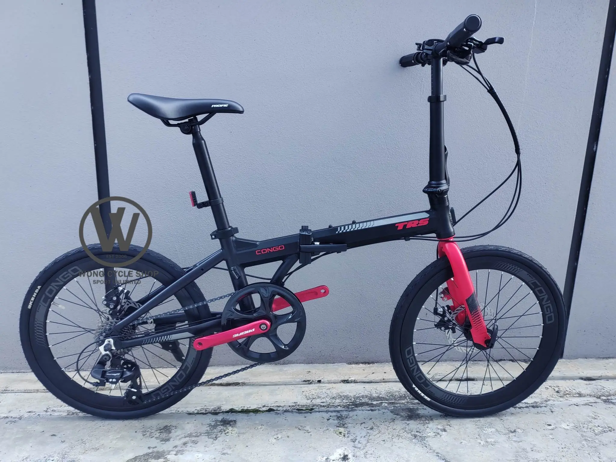 Trs Congo 20" Folding Bike SHIMANO GEARSET 1X8 SPEED