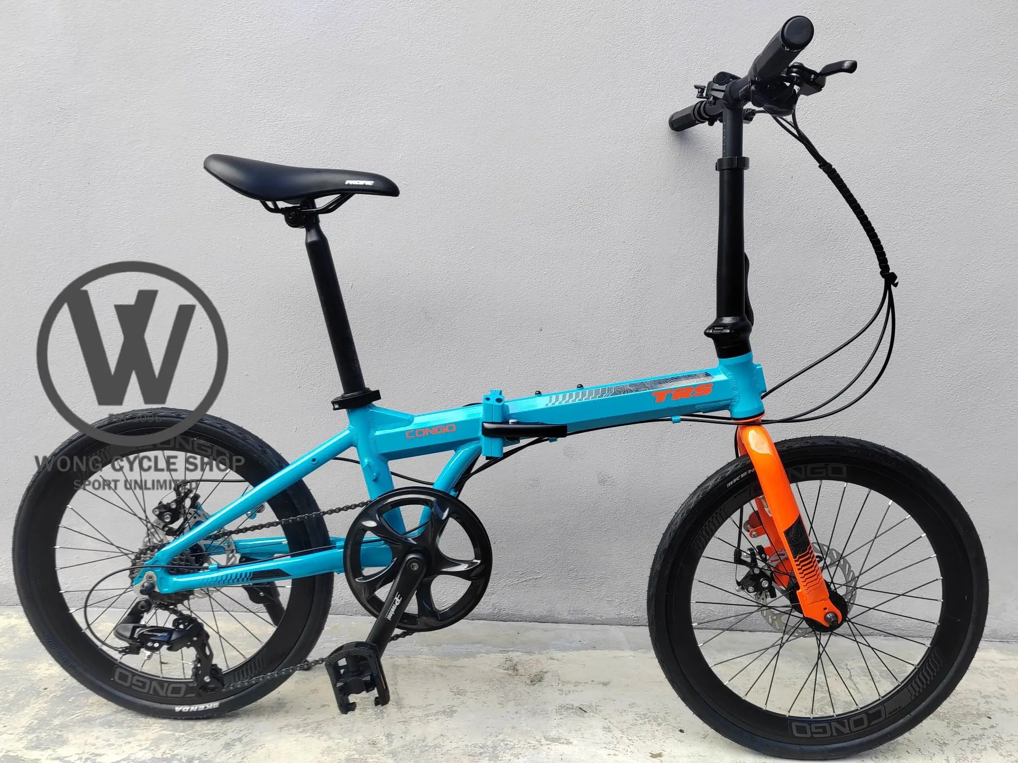 Trs Congo 20" Folding Bike SHIMANO GEARSET 1X8 SPEED