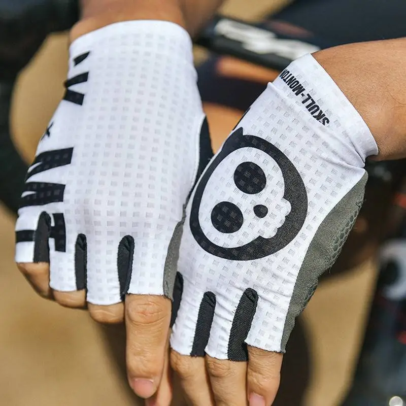 SKULL MONTON GLOVES HALF FINGER SKxMT