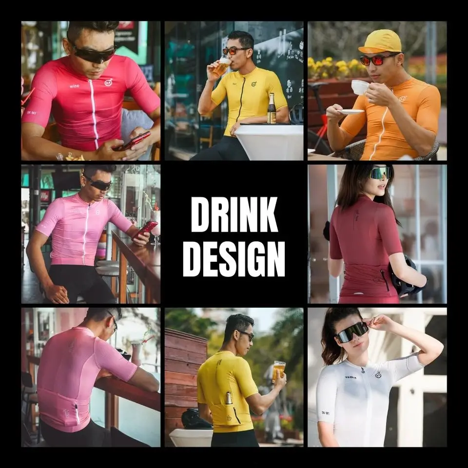 MONTON MEN/WOMEN CYCLING SHORT SLEEVE JERSEY DRINK