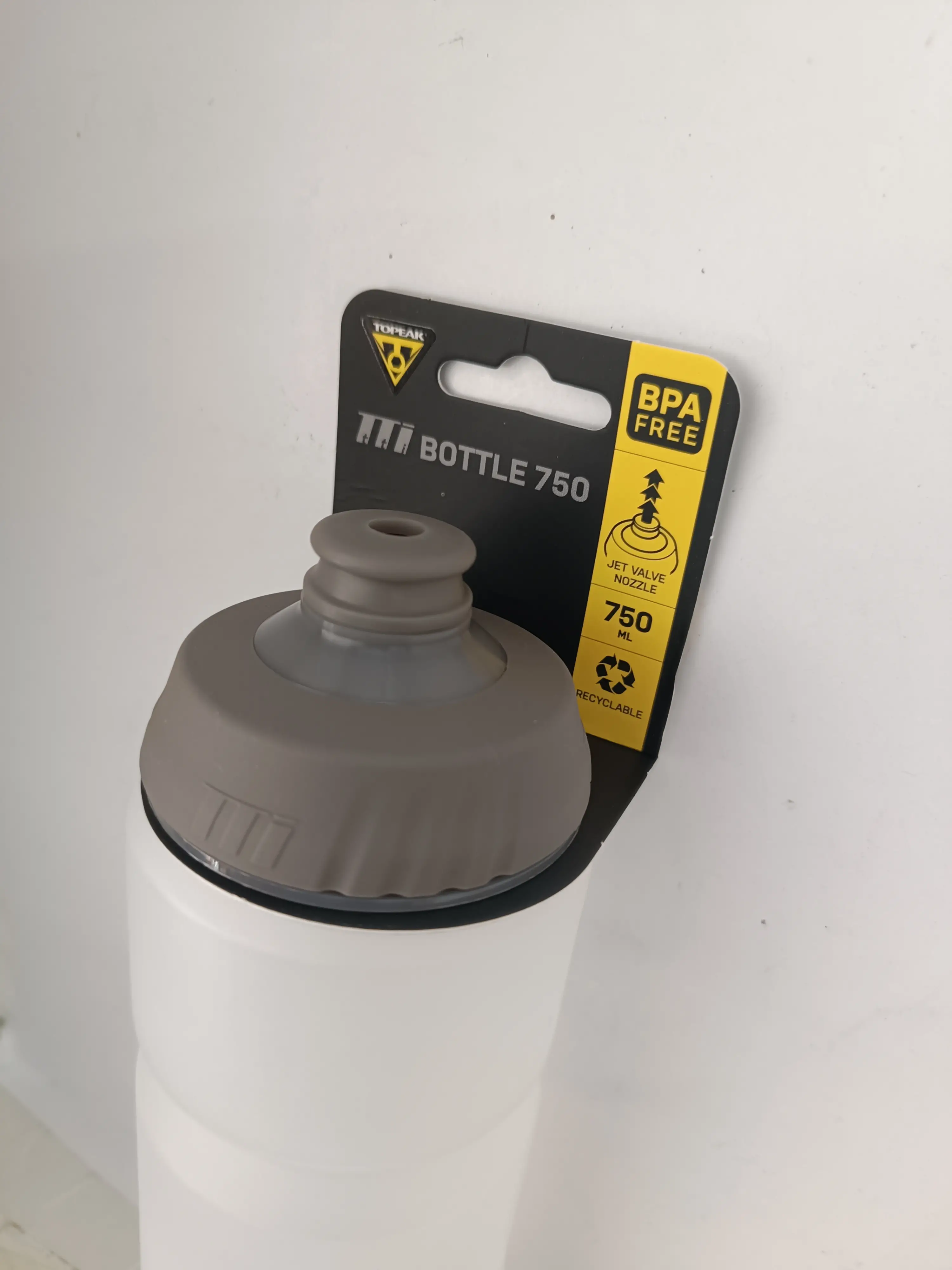 TOPEAK TTI WATER BOTTLE 750ML (WHITE)