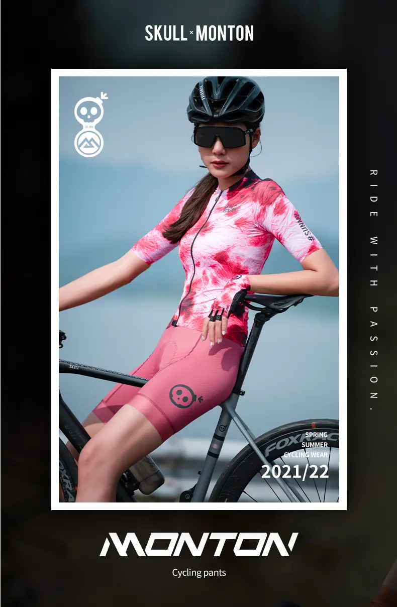 MONTON MENS / WOMENS CYCLING SHORTS BIB SKULL MONTON