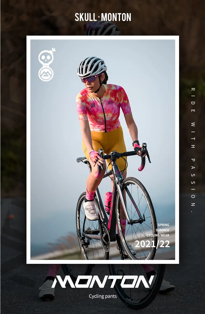 MONTON MENS / WOMENS CYCLING SHORTS BIB SKULL MONTON