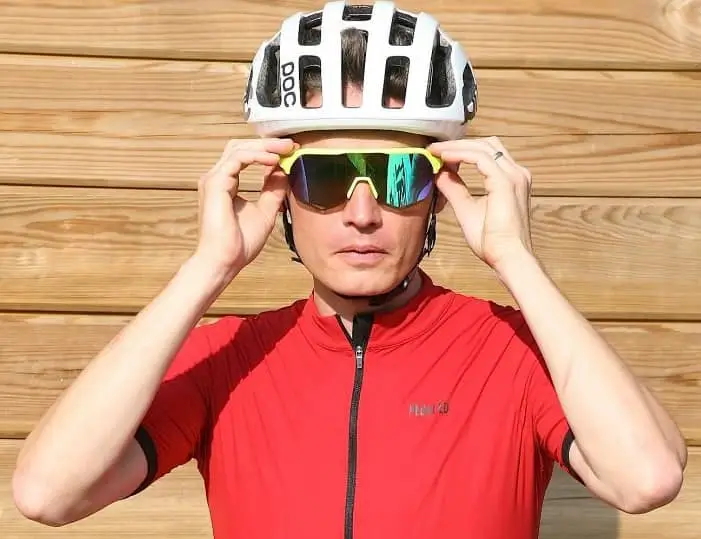 Ride 100% S2 Matte Washed Out Neon Yellow - Purple Multilayer Mirror Lens