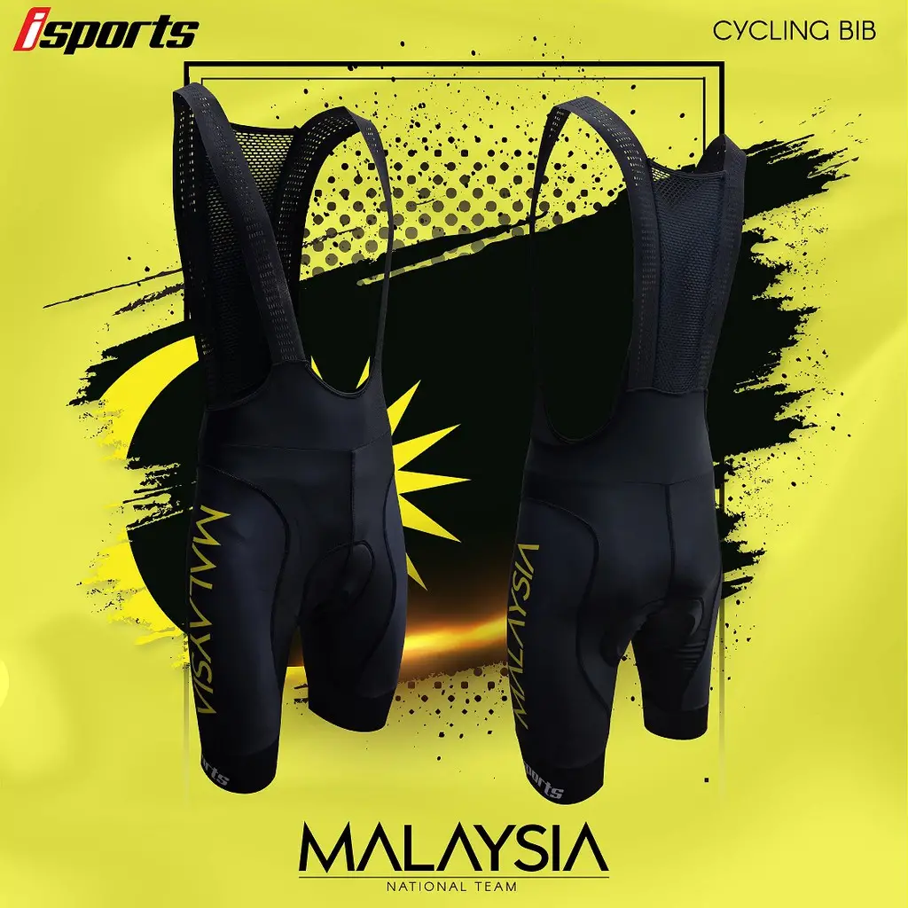 ISPORTS Malaysia National Bib Shorts