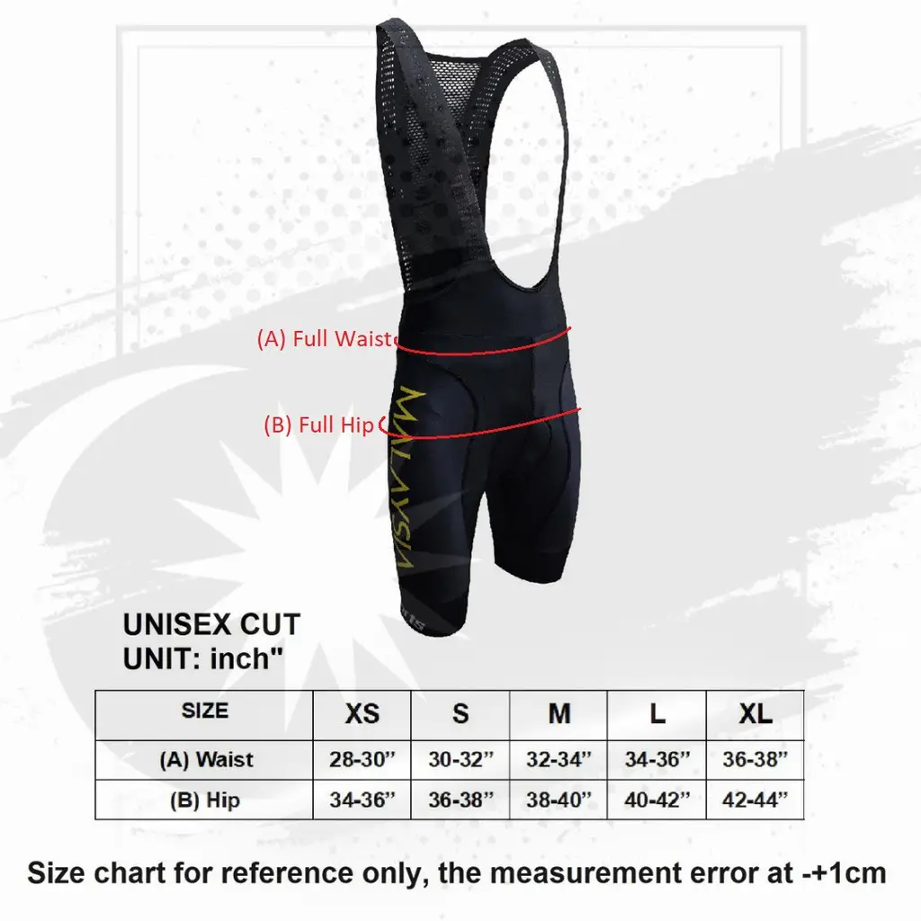 ISPORTS Malaysia National Bib Shorts
