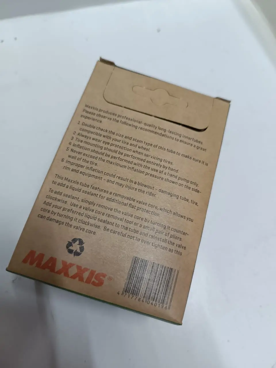 MAXXIS 27.5 INCH BICYCLE INNER TUBE MOUNTAIN BIKE