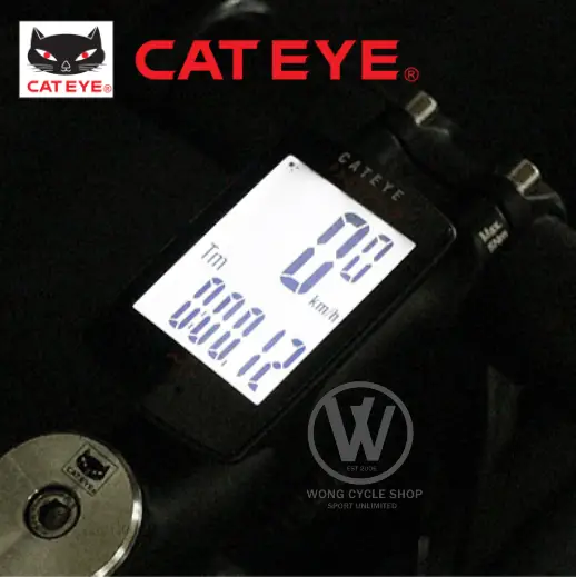 CATEYE PADRONE + WIRELESS CYCLING METER WITH BACKLIGHT/NIGHT MODE