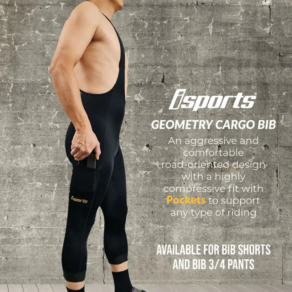 ISPORTS Geometry Cargo Bib 3/4