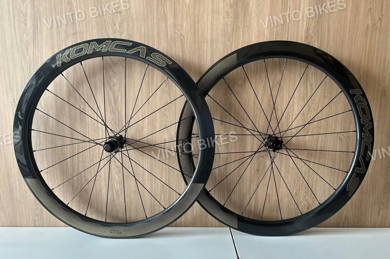 KOMCAS CARBON WHEELSET SUPER SERIES RIM/DISC 50MM
