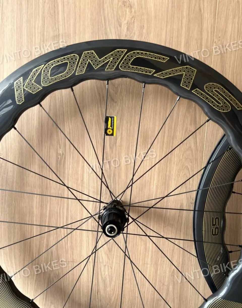 Ready Stock- KOMCAS Carbon Wheelset PRO Series Rim / Disc Brake 50mm 65mm