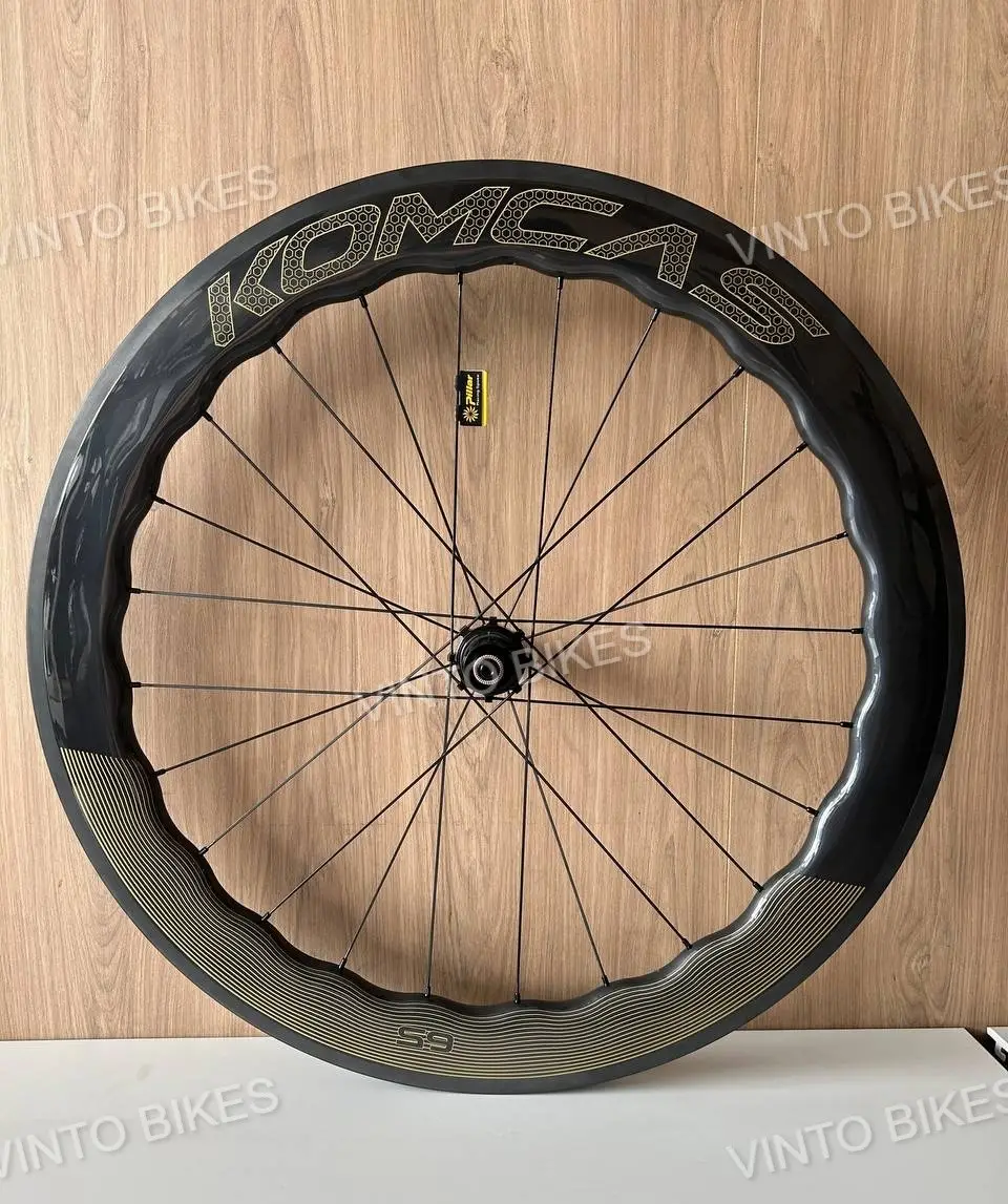 Ready Stock- KOMCAS Carbon Wheelset PRO Series Rim / Disc Brake 50mm 65mm