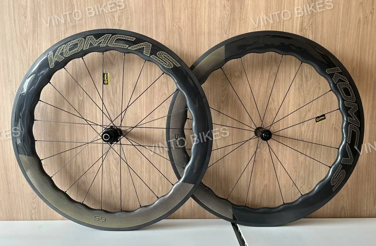 Ready Stock- KOMCAS Carbon Wheelset PRO Series Rim / Disc Brake 50mm 65mm