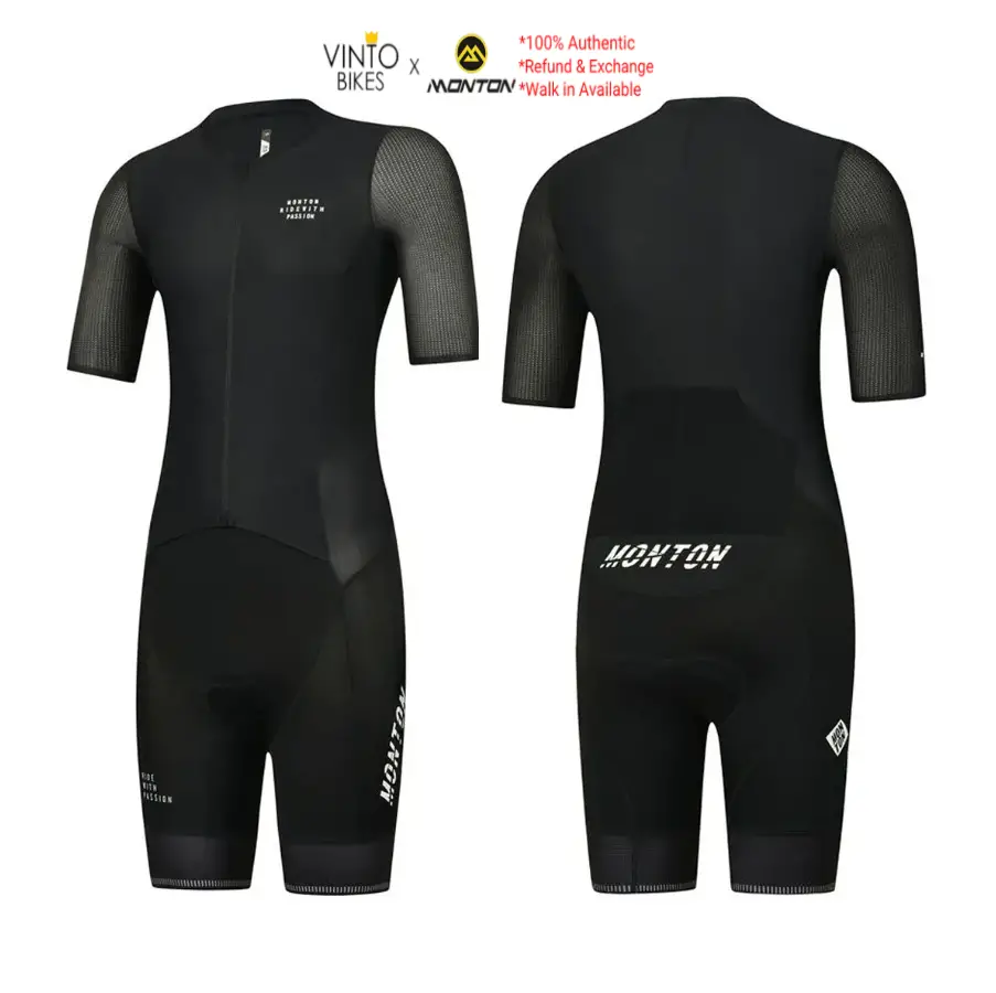 MONTON TRIATHLON SKINSUIT SHORT SLEEVE MENS BESELF