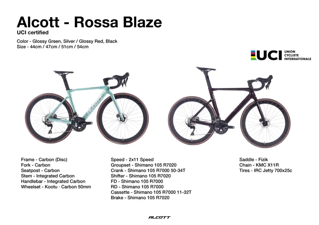 Alcott Rossa Blaze Road Bike