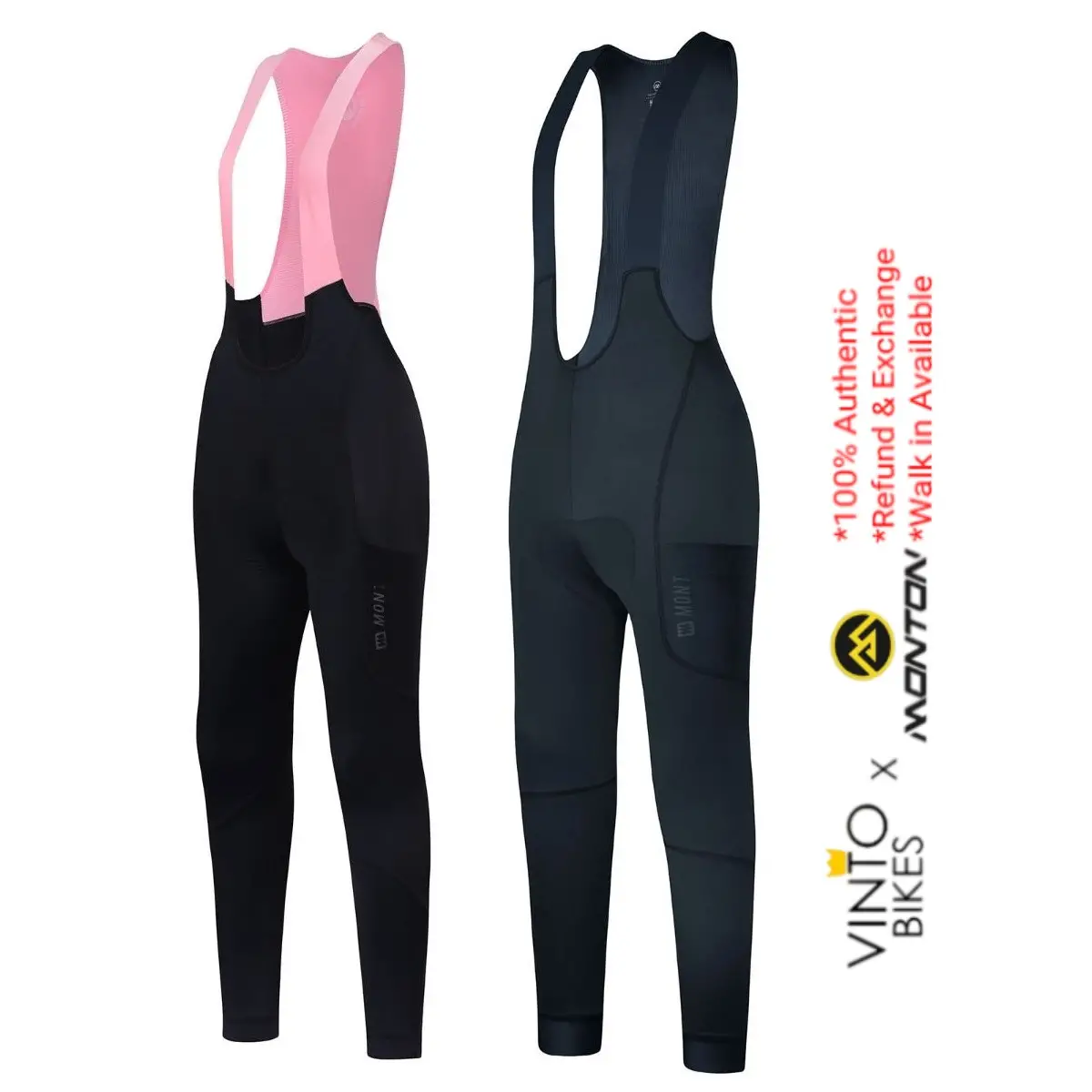 MONTON WOMENS SUMMER CYCLING BIB TIGHTS MOTO
