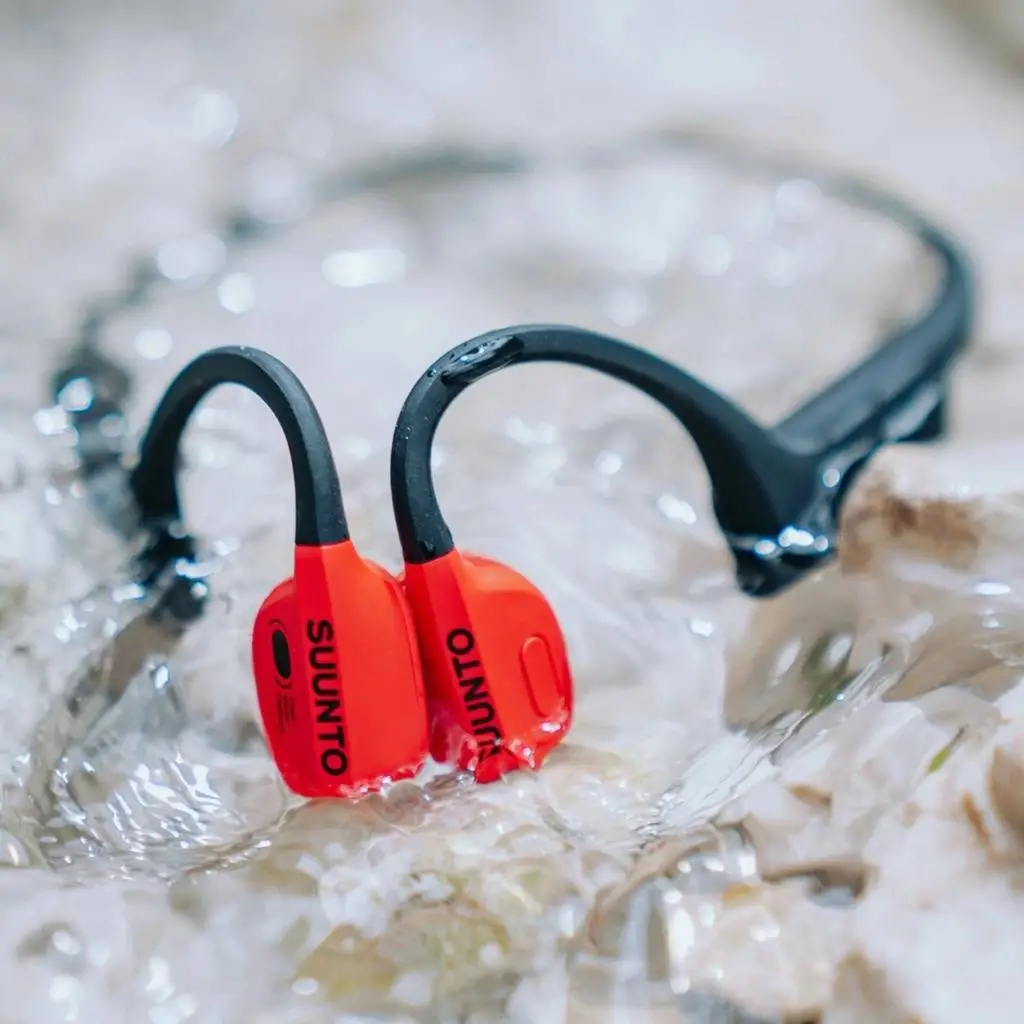 Suunto Wing Premium bone conduction headphones with LED lights & powerbank