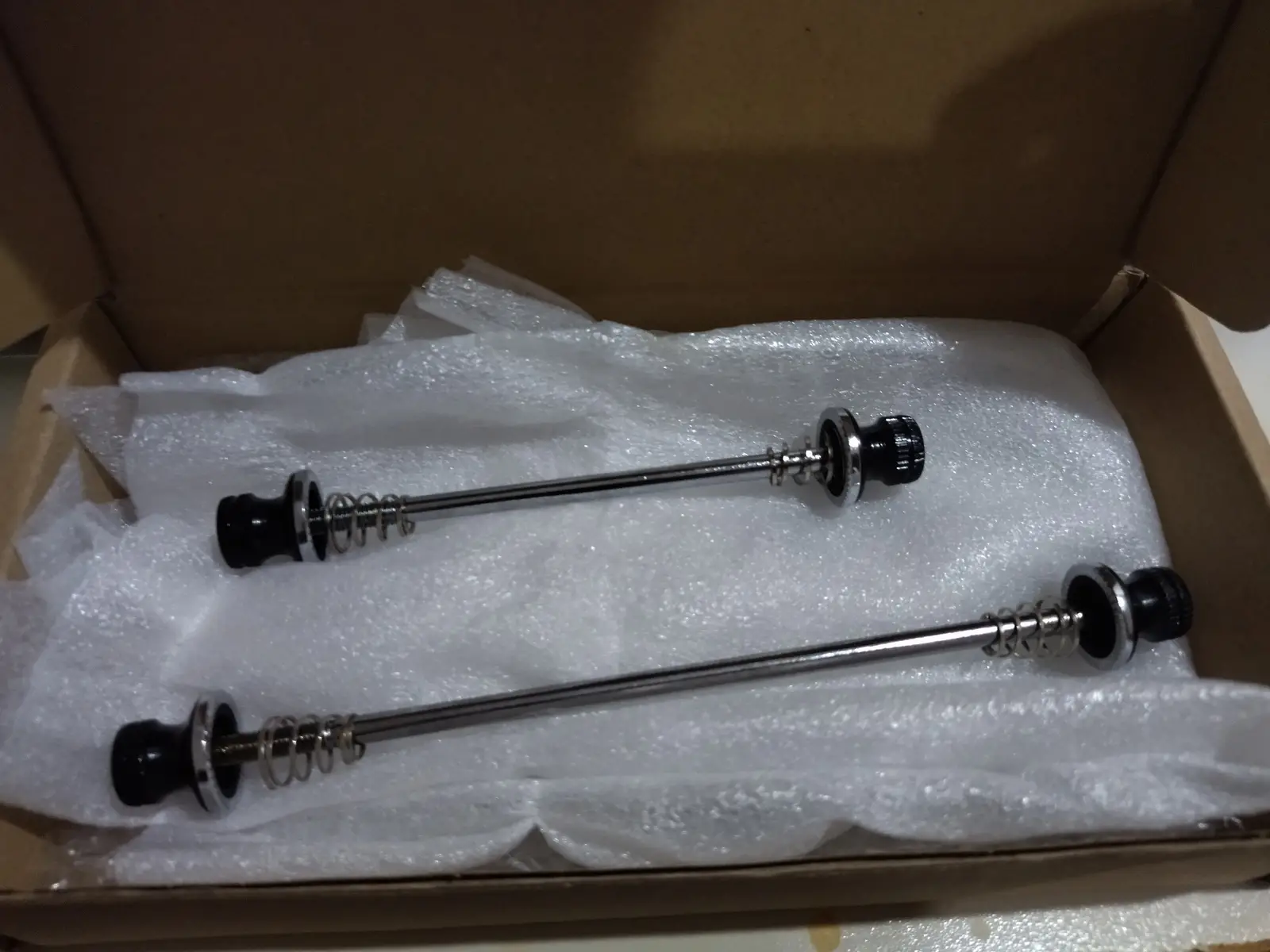 [New/Rare] SpeedPark Component Taiwan 74/130mm Ultralight 68g/pair Stainless Steel Anti-Theft Skewer