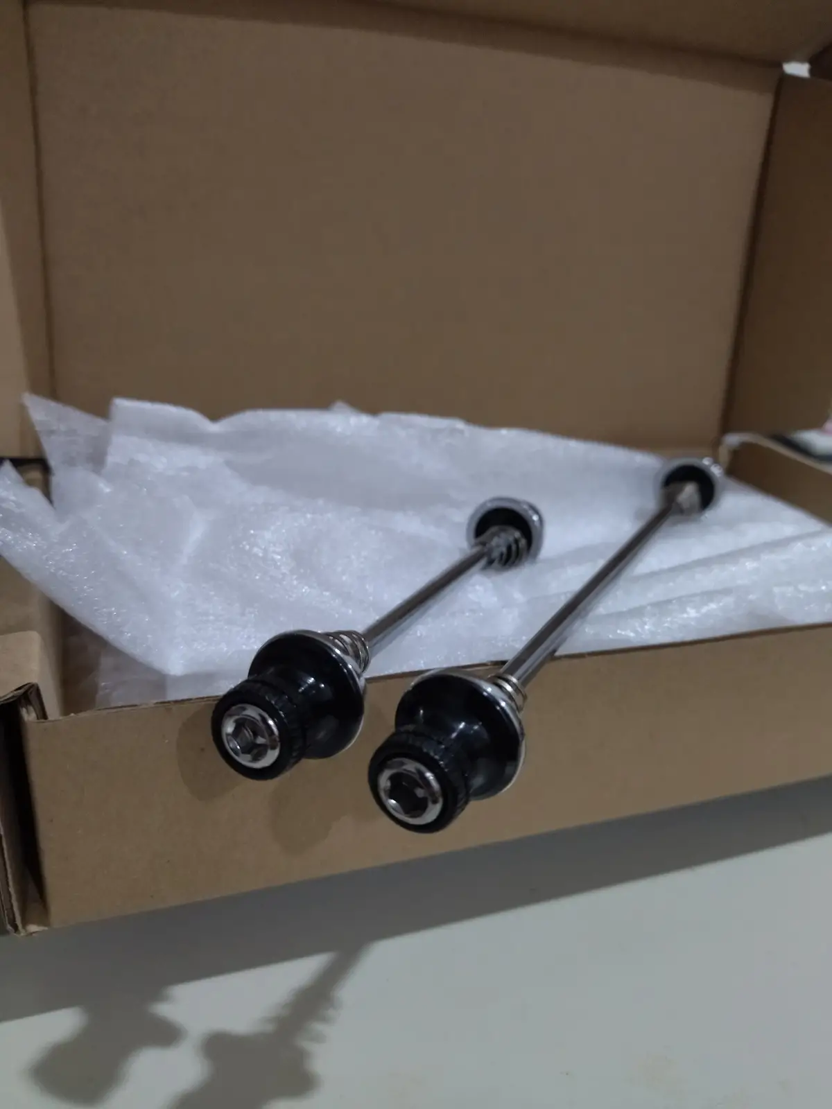 [New/Rare] SpeedPark Component Taiwan 74/130mm Ultralight 68g/pair Stainless Steel Anti-Theft Skewer