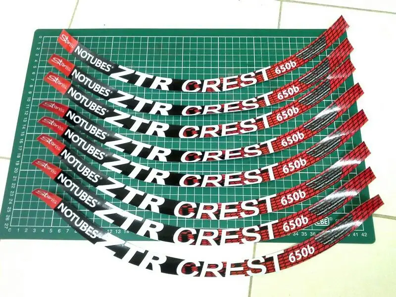 ZTR crest 2013 wheelset decal sticker set