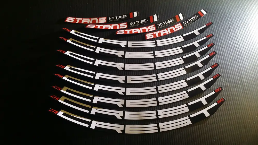 ZTR MK3 mtb wheelset decal sticker