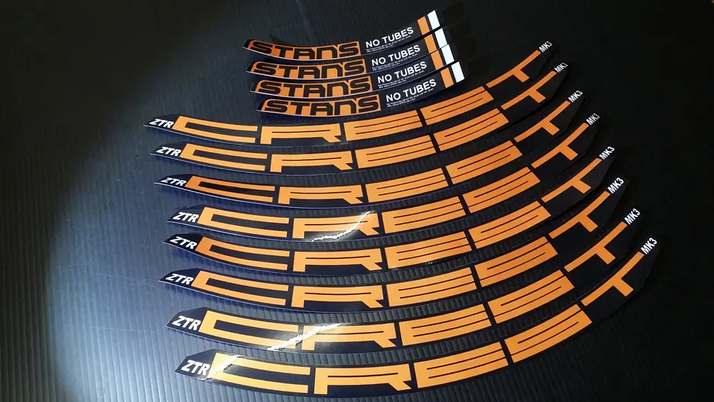 ZTR MK3 mtb wheelset decal sticker